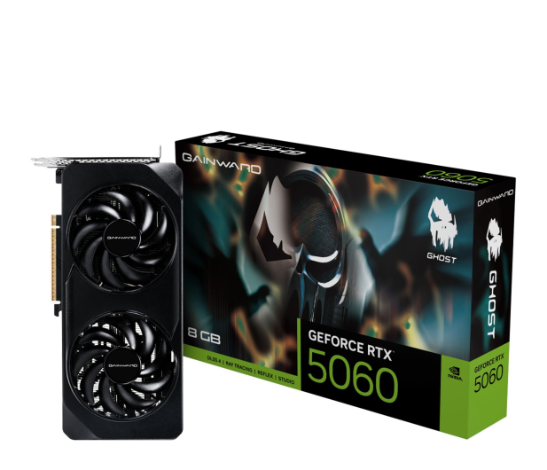 GAINWARD GeForce RTX 5060 Ghost 8GB GDDR7 DLSS4 NE75060019P1-GB2063B - 1335470 - zdjęcie